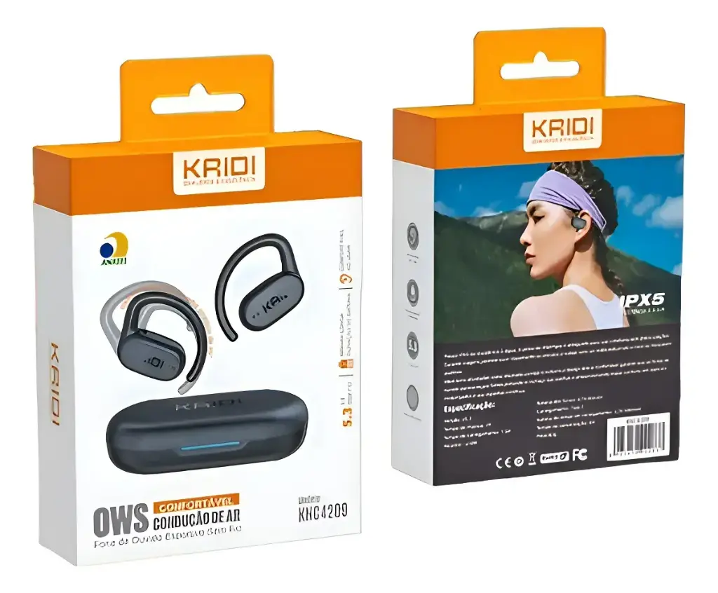 [P163] Fone de Ouvido Fone Bluetooth Kaidi Knc-4209 Tecnologia Condução Ar